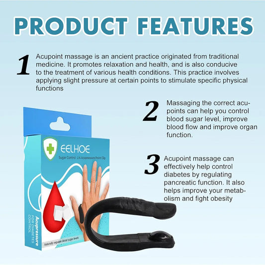 Acupressure Finger Clip – Natural Blood Sugar Support Therapy Tool(pack of 2)