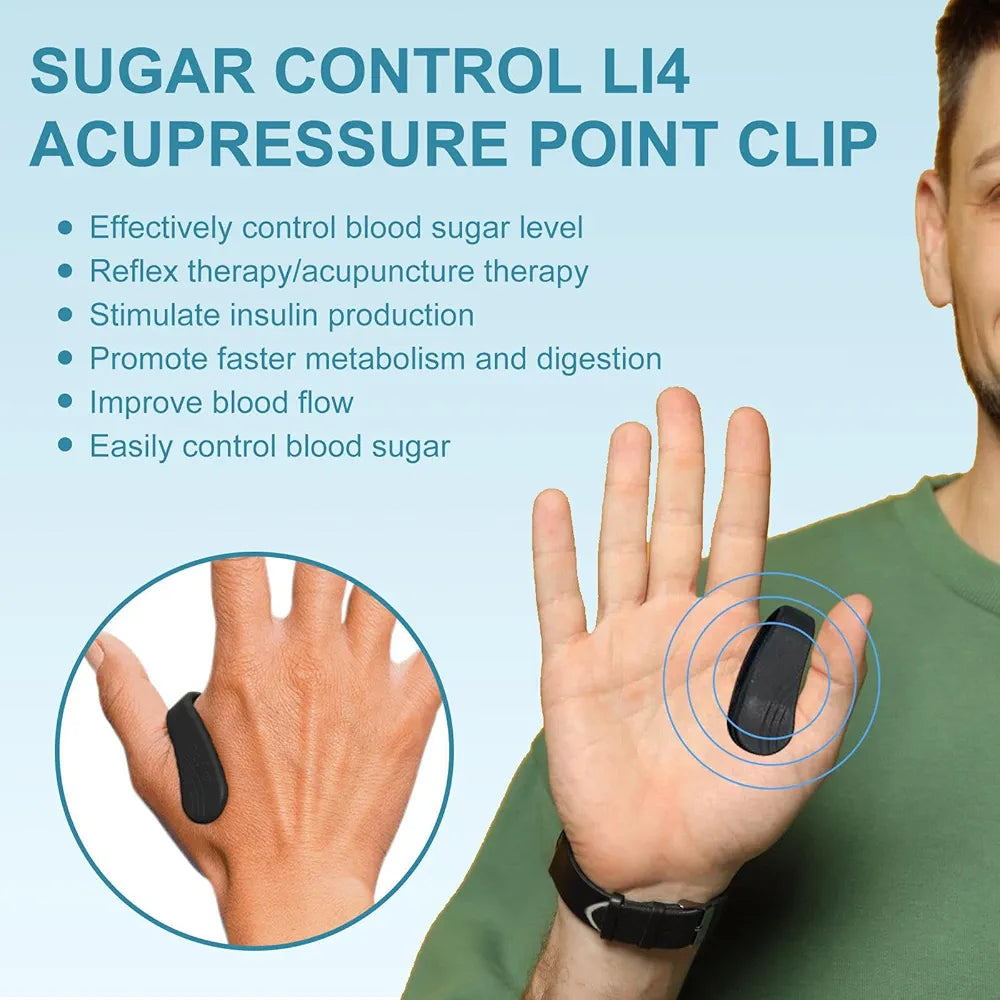 Acupressure Finger Clip – Natural Blood Sugar Support Therapy Tool(pack of 2)